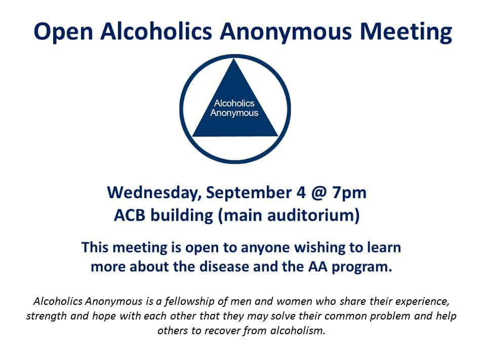 Alcoholics Anonymous Meeting – Official Site Of The Town Of Churchill Falls